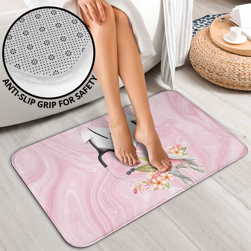 Aussie Nurse RN Pink Cockatoo Bathroom Set