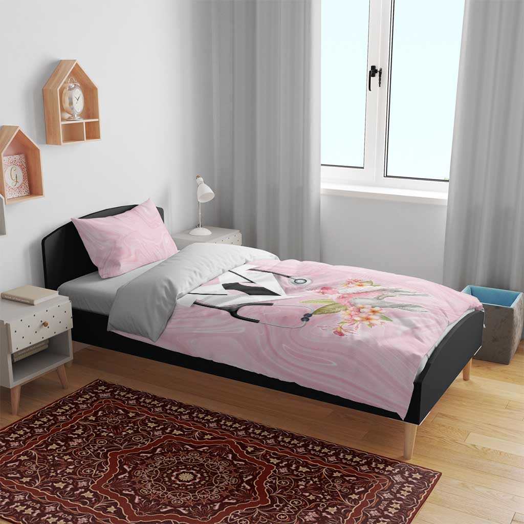 Aussie Nurse RN Pink Cockatoo Bedding Set