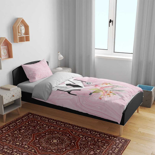 Aussie Nurse RN Pink Cockatoo Bedding Set