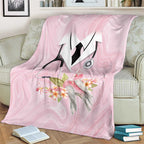 Aussie Nurse RN Pink Cockatoo Blanket