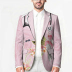 Aussie Nurse RN Pink Cockatoo Blazer