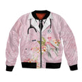 Aussie Nurse RN Pink Cockatoo Bomber Jacket
