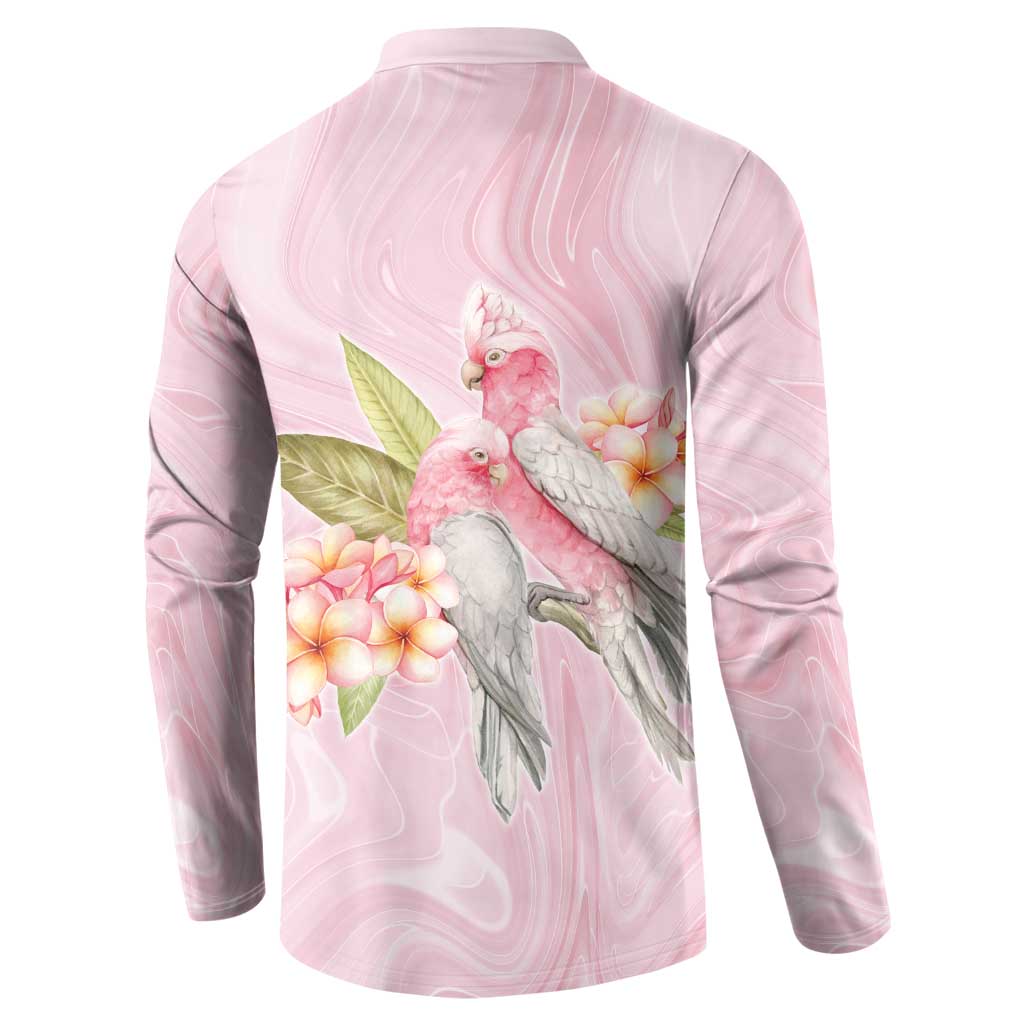 Aussie Nurse RN Pink Cockatoo Button Sweatshirt