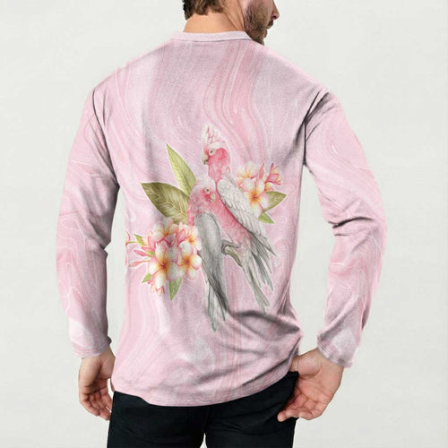 Aussie Nurse RN Pink Cockatoo Button Sweatshirt