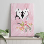 Aussie Nurse RN Pink Cockatoo Canvas Wall Art
