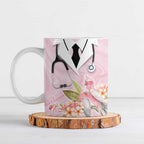 Aussie Nurse RN Pink Cockatoo Ceramic Mug