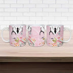 Aussie Nurse RN Pink Cockatoo Ceramic Mug
