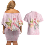Aussie Nurse RN Pink Cockatoo Couples Matching Off Shoulder Short Dress and Hawaiian Shirt