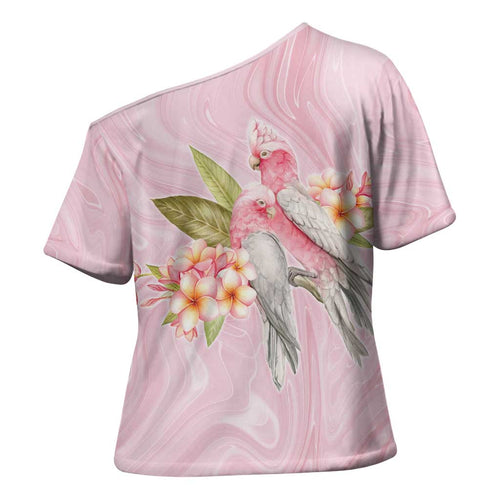Aussie Nurse RN Pink Cockatoo Cross Shoulder Shirt