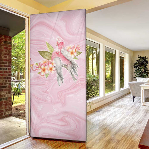 Aussie Nurse RN Pink Cockatoo Door Cover