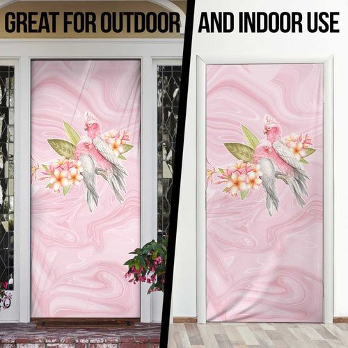 Aussie Nurse RN Pink Cockatoo Door Cover