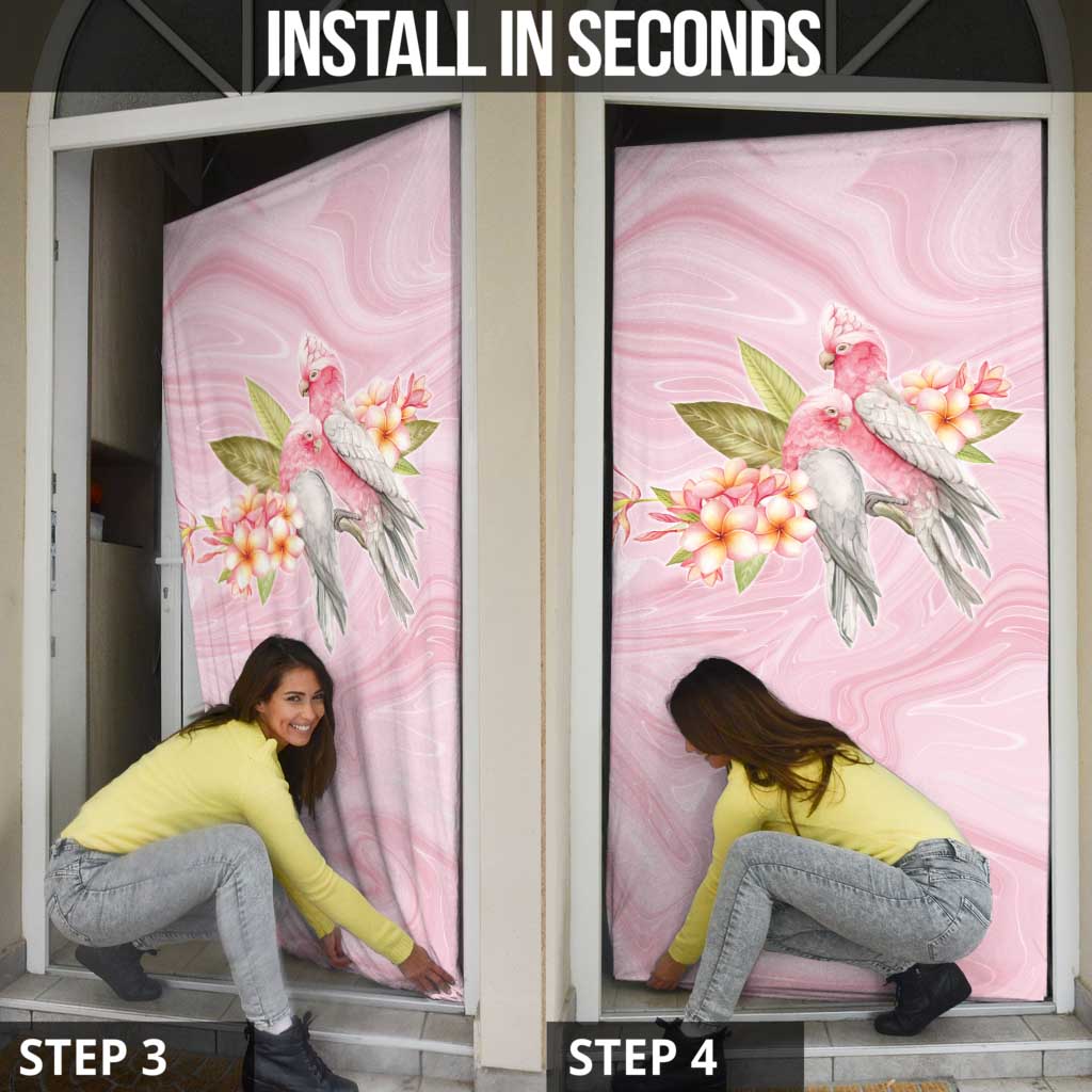 Aussie Nurse RN Pink Cockatoo Door Cover