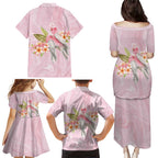 Aussie Nurse RN Pink Cockatoo Family Matching Puletasi and Hawaiian Shirt