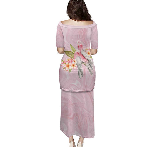 Aussie Nurse RN Pink Cockatoo Family Matching Puletasi and Hawaiian Shirt