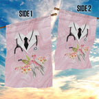 Aussie Nurse RN Pink Cockatoo Garden Flag