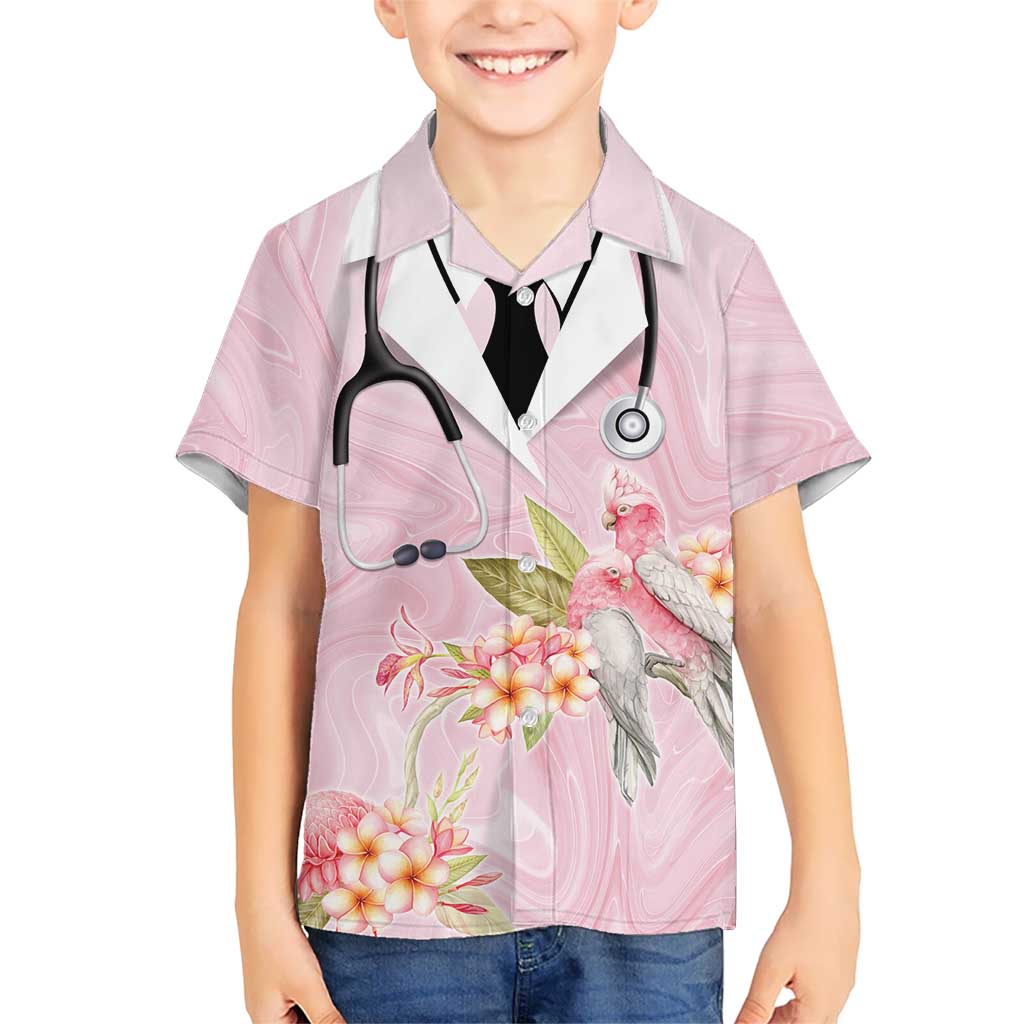 Aussie Nurse RN Pink Cockatoo Hawaiian Shirt