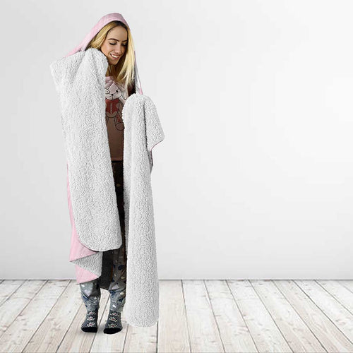 Aussie Nurse RN Pink Cockatoo Hooded Blanket