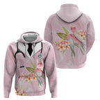 Aussie Nurse RN Pink Cockatoo Hoodie