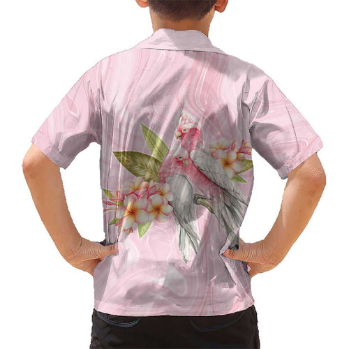 Aussie Nurse RN Pink Cockatoo Kid Hawaiian Shirt