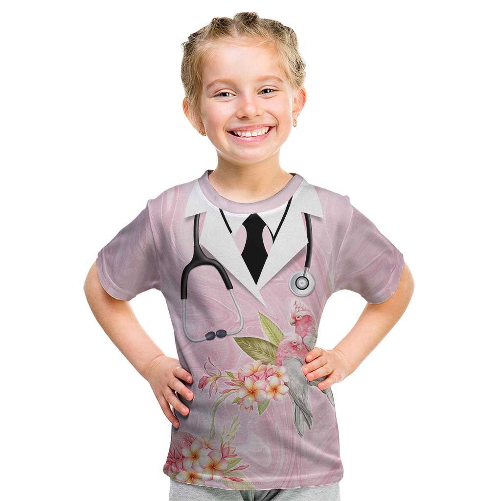 Aussie Nurse RN Pink Cockatoo Kid T Shirt