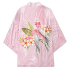 Aussie Nurse RN Pink Cockatoo Kimono
