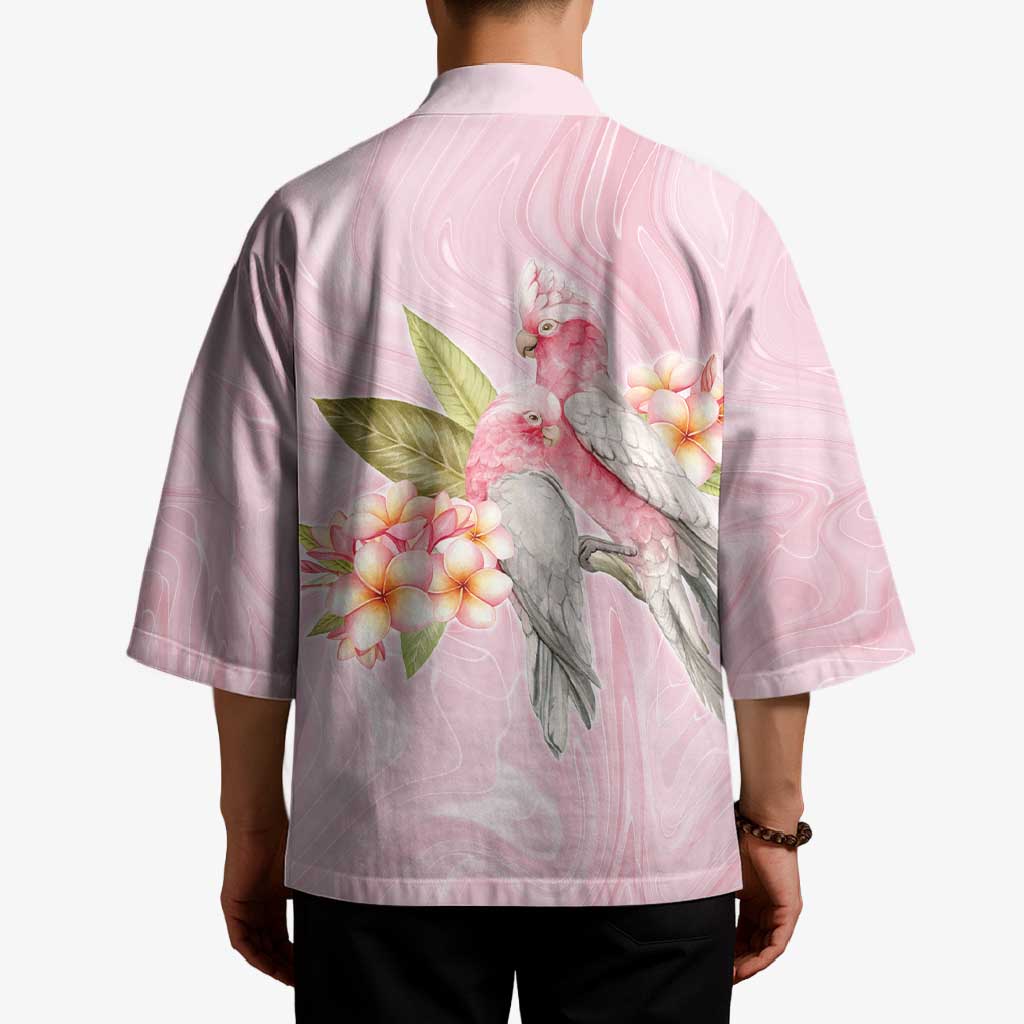 Aussie Nurse RN Pink Cockatoo Kimono