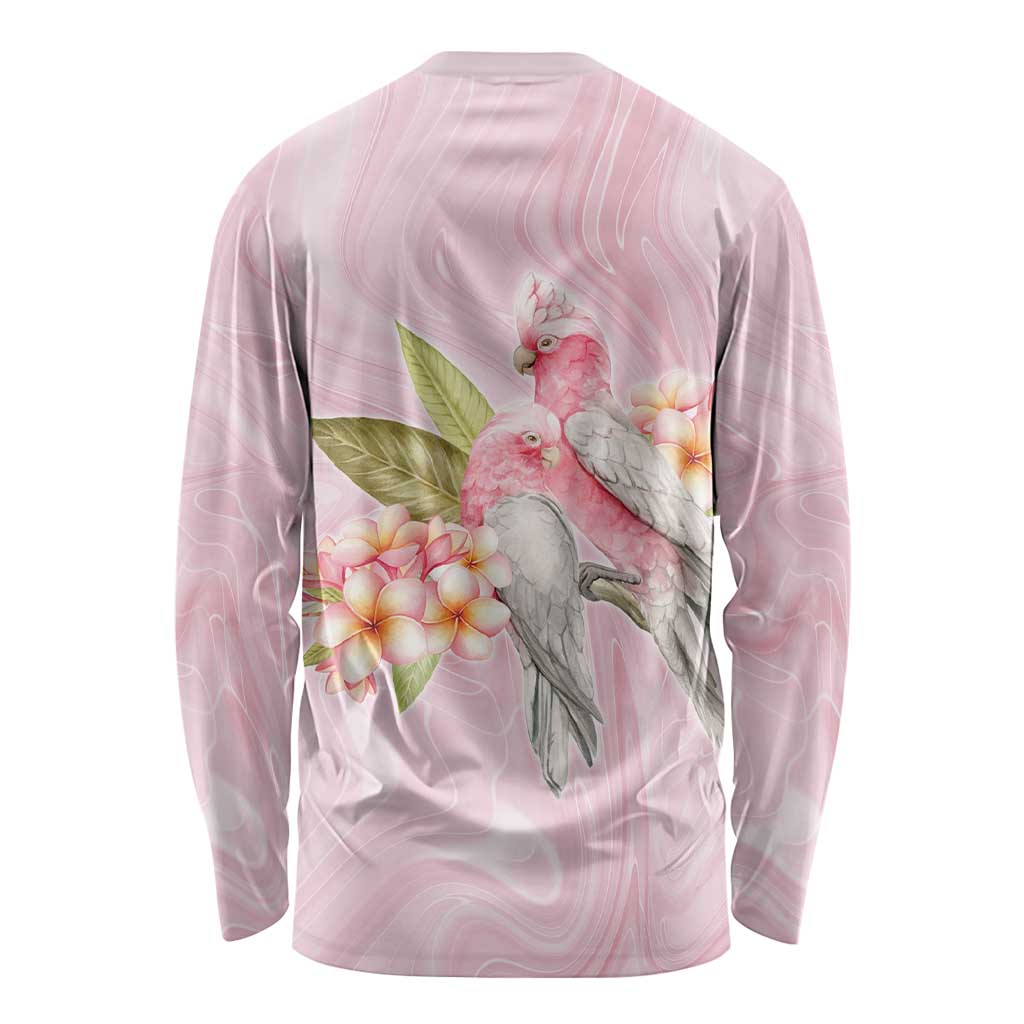 Aussie Nurse RN Pink Cockatoo Long Sleeve Shirt