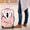 Aussie Nurse RN Pink Cockatoo Luggage Cover