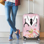 Aussie Nurse RN Pink Cockatoo Luggage Cover
