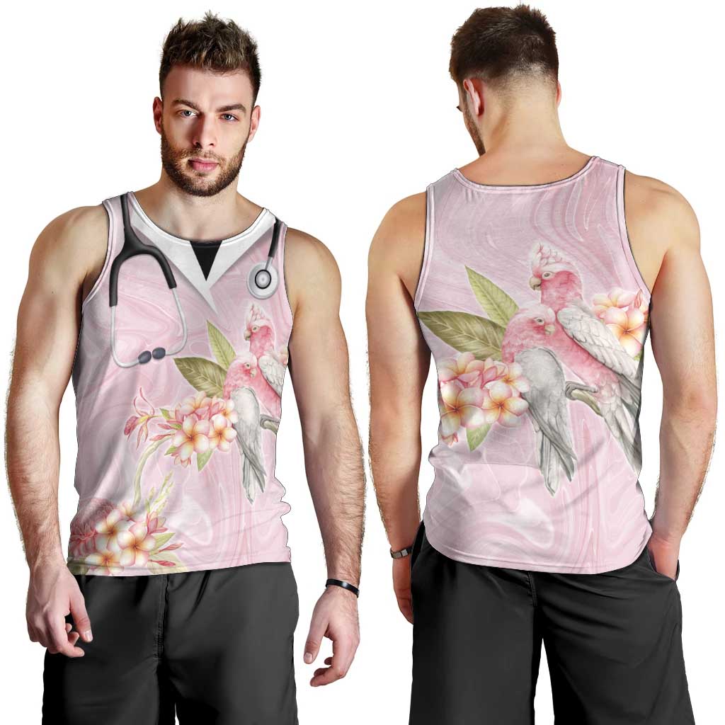 Aussie Nurse RN Pink Cockatoo Men Tank Top