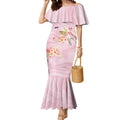 Aussie Nurse RN Pink Cockatoo Mermaid Dress