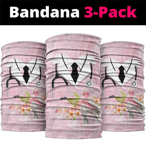 Aussie Nurse RN Pink Cockatoo Neck Gaiter