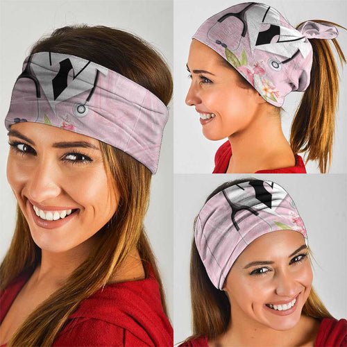 Aussie Nurse RN Pink Cockatoo Neck Gaiter