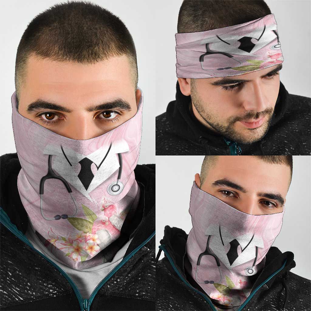 Aussie Nurse RN Pink Cockatoo Neck Gaiter