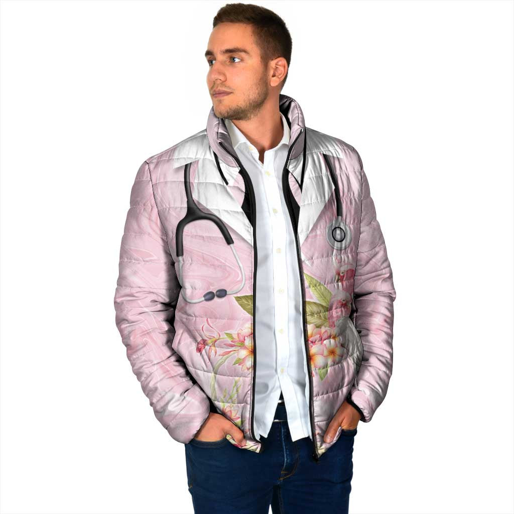 Aussie Nurse RN Pink Cockatoo Padded Jacket