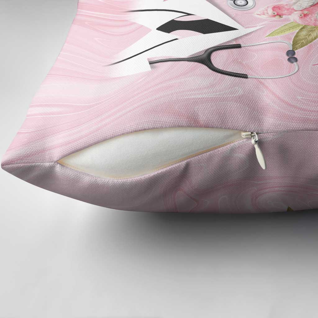 Aussie Nurse RN Pink Cockatoo Pillow Cover