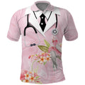 Aussie Nurse RN Pink Cockatoo Polo Shirt