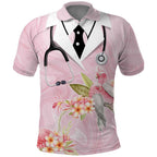 Aussie Nurse RN Pink Cockatoo Polo Shirt