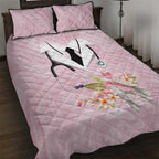 Aussie Nurse RN Pink Cockatoo Quilt Bed Set