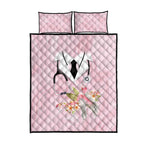 Aussie Nurse RN Pink Cockatoo Quilt Bed Set