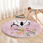 Aussie Nurse RN Pink Cockatoo Round Carpet
