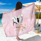 Aussie Nurse RN Pink Cockatoo Sarong