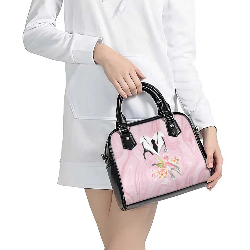 Aussie Nurse RN Pink Cockatoo Shoulder Handbag