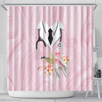 Aussie Nurse RN Pink Cockatoo Shower Curtain