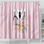Aussie Nurse RN Pink Cockatoo Shower Curtain