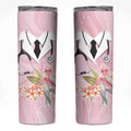 Aussie Nurse RN Pink Cockatoo Skinny Tumbler