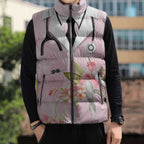 Aussie Nurse RN Pink Cockatoo Sleeveless Puffer Jacket