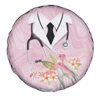 Aussie Nurse RN Pink Cockatoo Spare Tire Cover