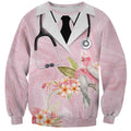 Aussie Nurse RN Pink Cockatoo Sweatshirt