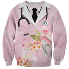 Aussie Nurse RN Pink Cockatoo Sweatshirt